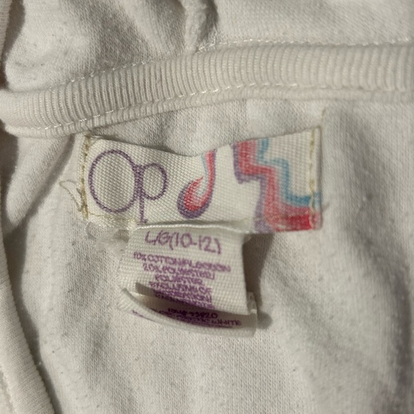 OP White Terrycloth Hooded Swim Coverup - Picture 6 of 9